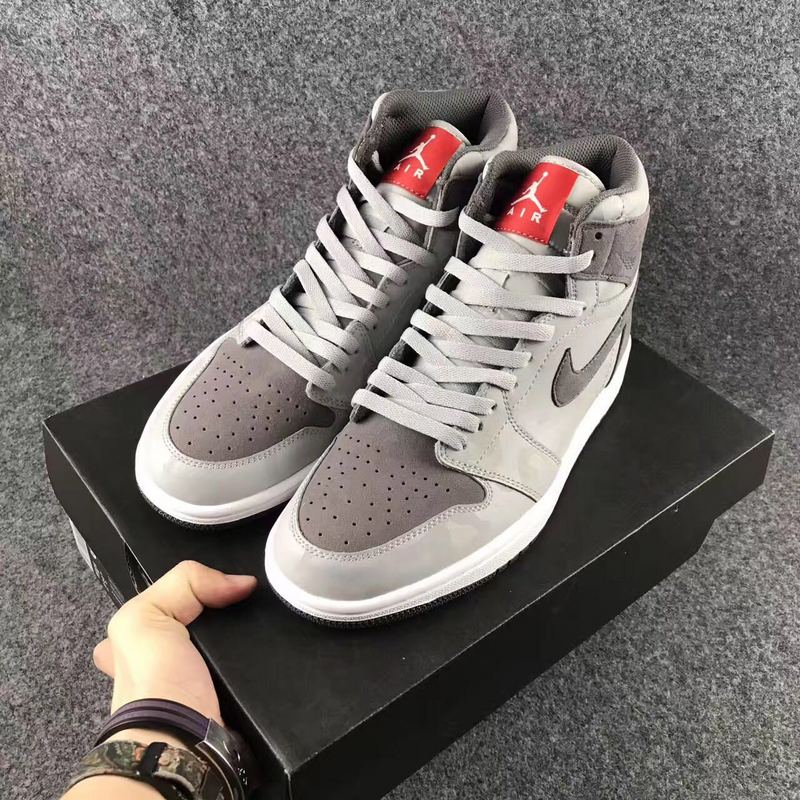2017 Jordan I Camo Grey Shoes